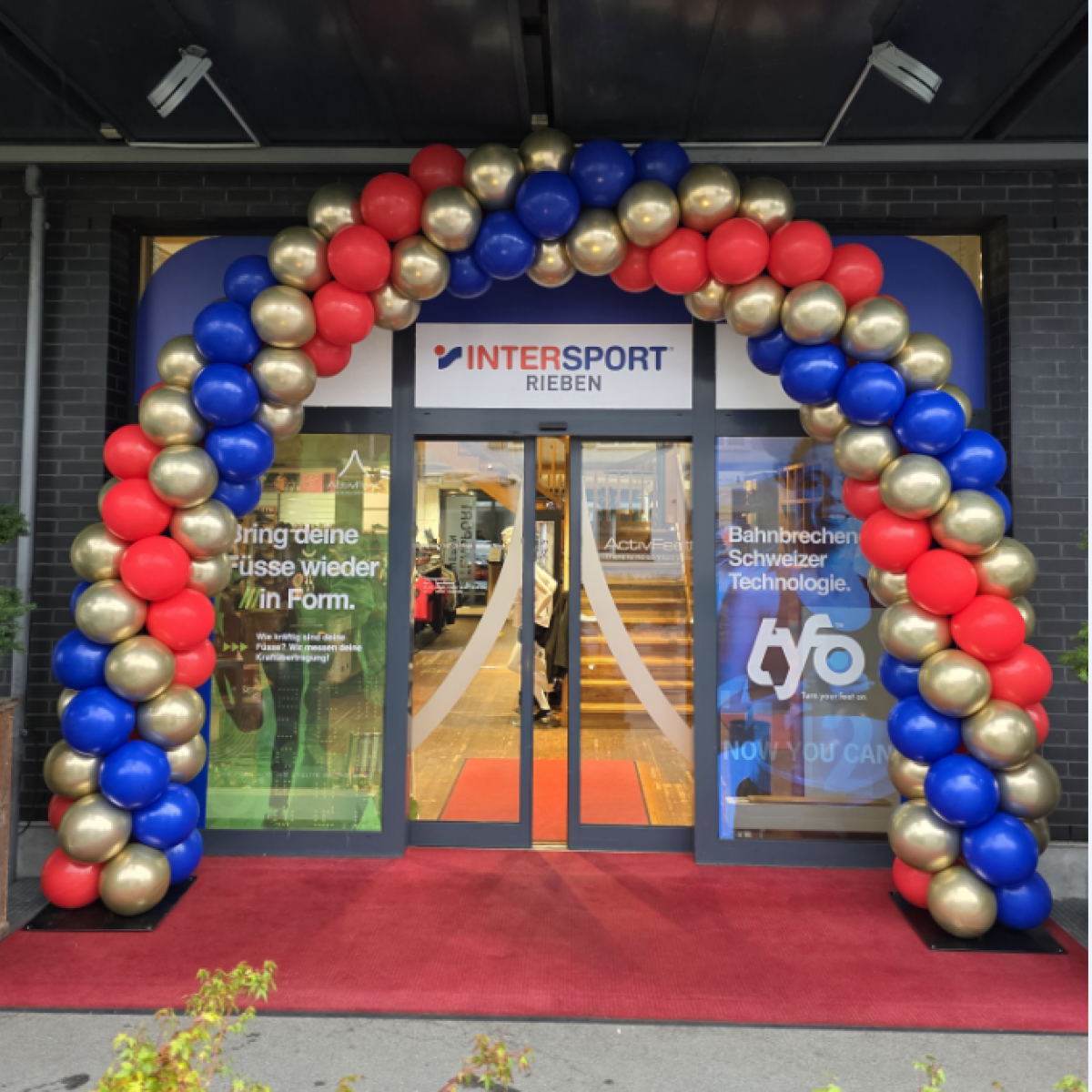 Ballonbogen Jubiläum Intersport Rieben Thun